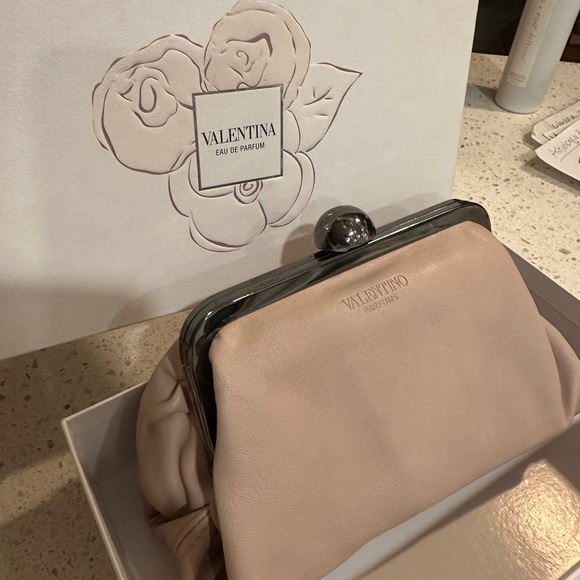 Valentina Handbags - Valentino Dusty rose Pink small Clutch Bag